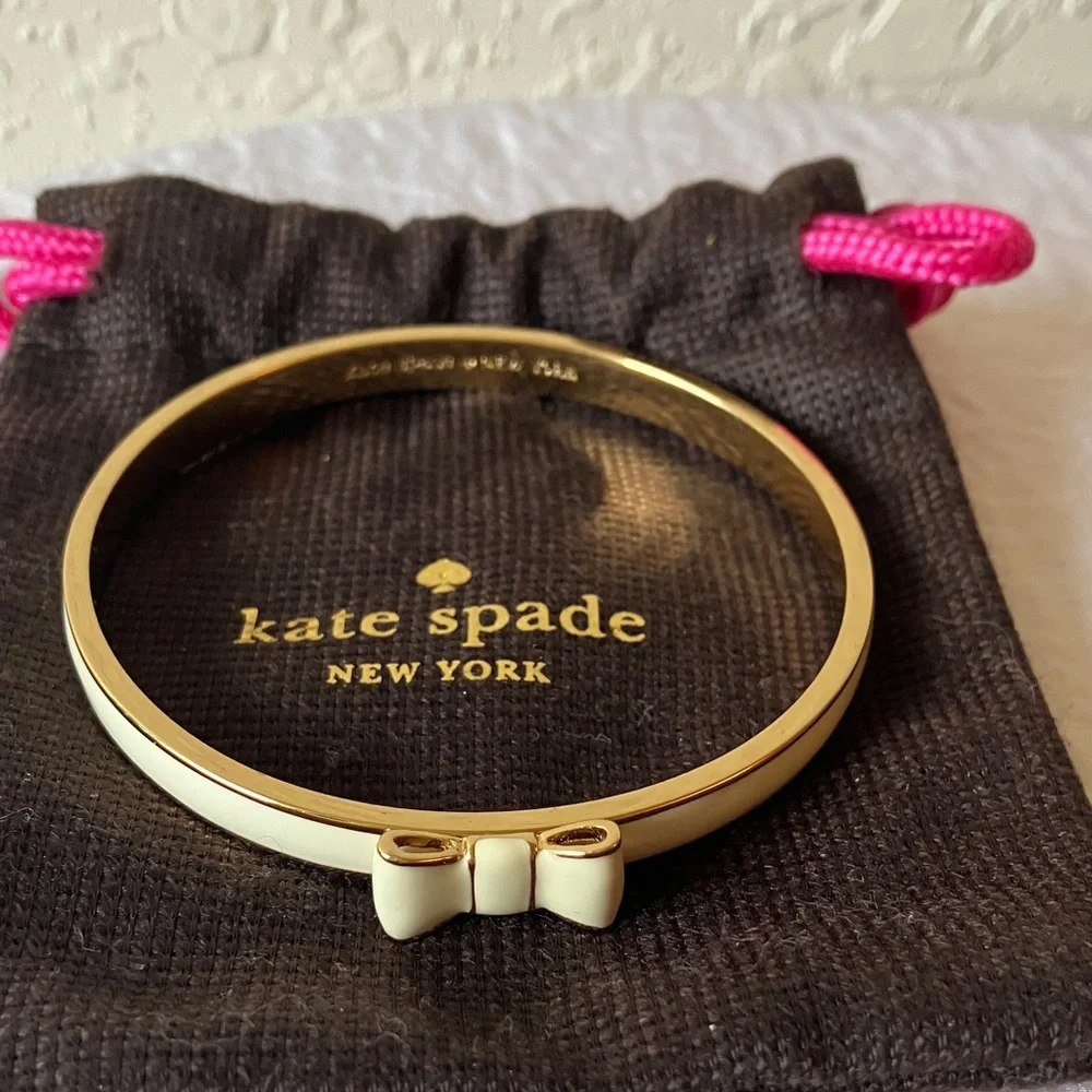 kate spade: Cream “Take a Bow” Bracelet- Gold Tone - Picture 14 of 14